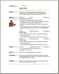 Sports Fitness Resume2