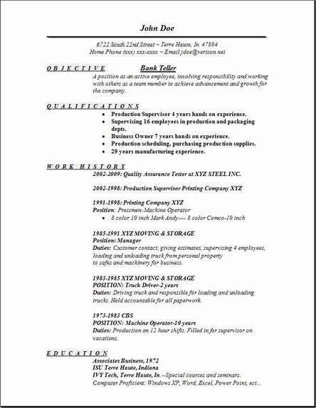 Bank Teller Resume Examples Samples Free Edit With Word